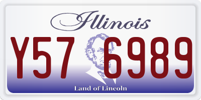 IL license plate Y576989