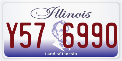 IL license plate Y576990