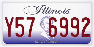 IL license plate Y576992