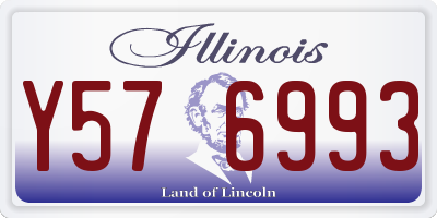 IL license plate Y576993