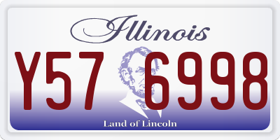 IL license plate Y576998