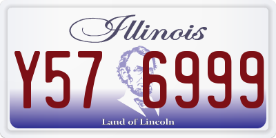 IL license plate Y576999