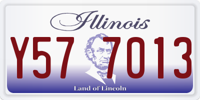 IL license plate Y577013