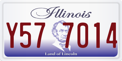 IL license plate Y577014