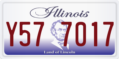 IL license plate Y577017