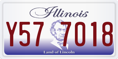 IL license plate Y577018