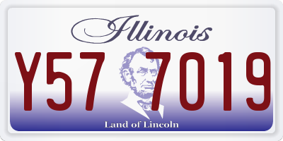 IL license plate Y577019