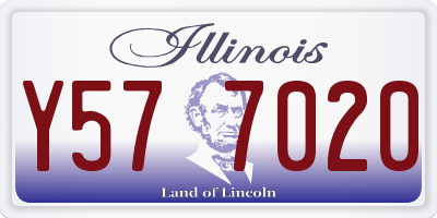 IL license plate Y577020