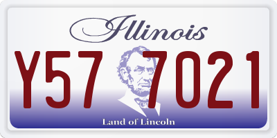 IL license plate Y577021