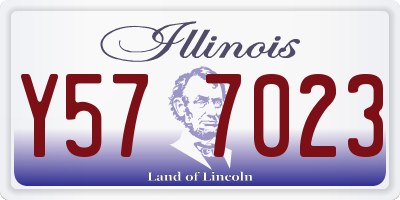 IL license plate Y577023
