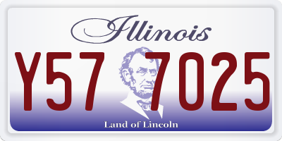 IL license plate Y577025