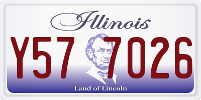 IL license plate Y577026