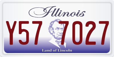 IL license plate Y577027
