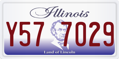 IL license plate Y577029