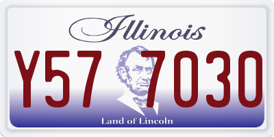 IL license plate Y577030