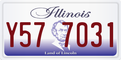 IL license plate Y577031
