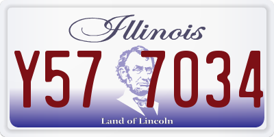 IL license plate Y577034