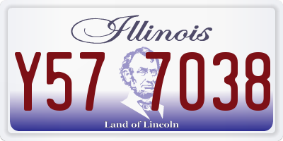 IL license plate Y577038