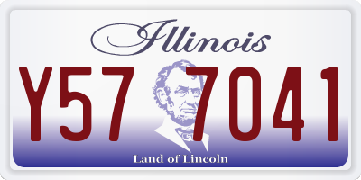 IL license plate Y577041