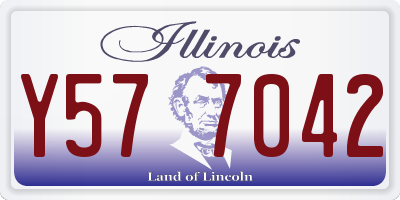 IL license plate Y577042