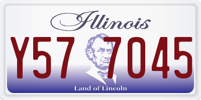 IL license plate Y577045