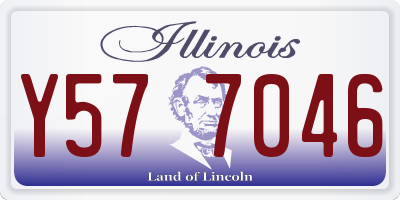 IL license plate Y577046