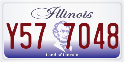 IL license plate Y577048