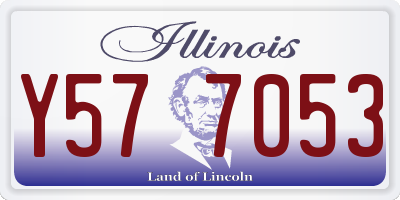 IL license plate Y577053