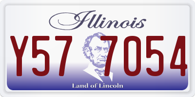 IL license plate Y577054