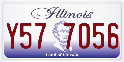 IL license plate Y577056