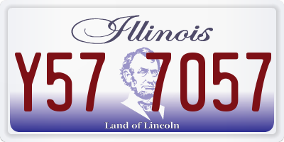 IL license plate Y577057