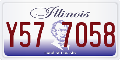 IL license plate Y577058