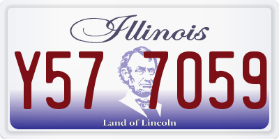IL license plate Y577059