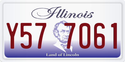 IL license plate Y577061