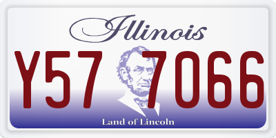 IL license plate Y577066