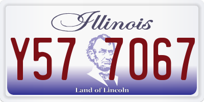IL license plate Y577067