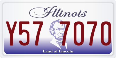 IL license plate Y577070