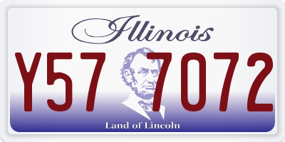 IL license plate Y577072