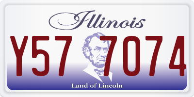 IL license plate Y577074