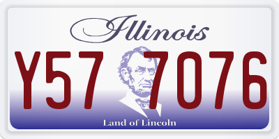 IL license plate Y577076