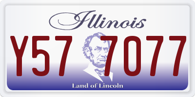 IL license plate Y577077