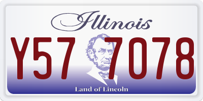 IL license plate Y577078