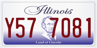IL license plate Y577081