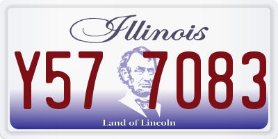 IL license plate Y577083