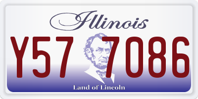 IL license plate Y577086
