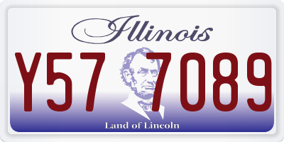 IL license plate Y577089