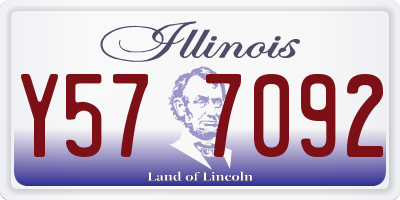 IL license plate Y577092