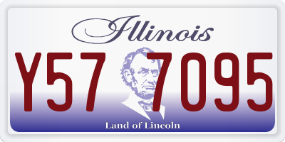 IL license plate Y577095