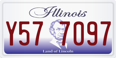 IL license plate Y577097