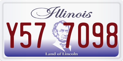 IL license plate Y577098